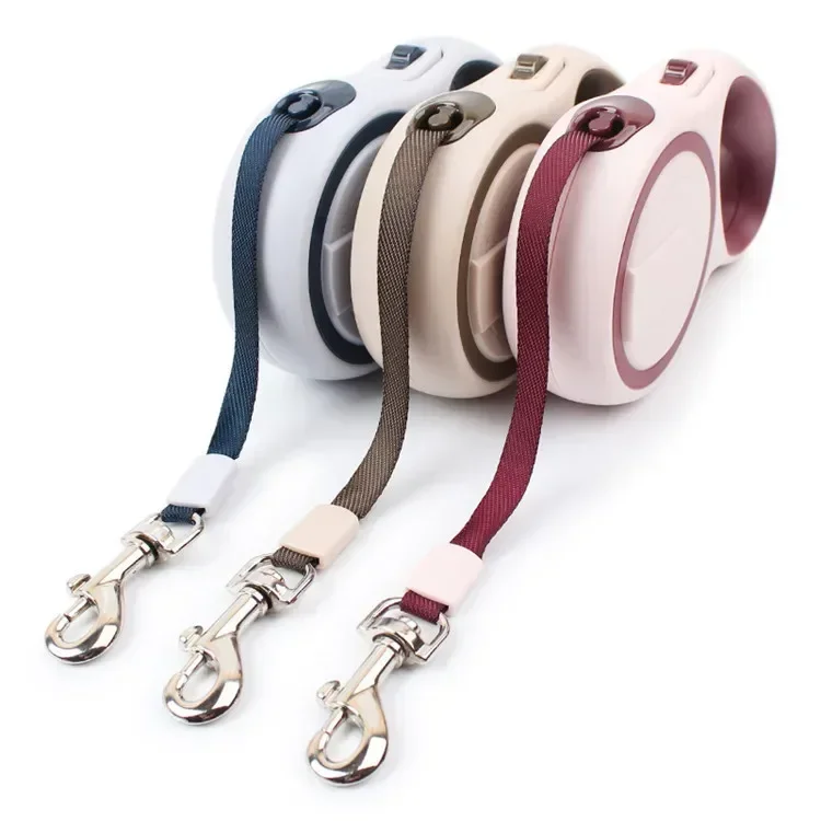 Automatic dog leash with retractable and double color, for walking dogs Beautiful and Fashionable Pet Products