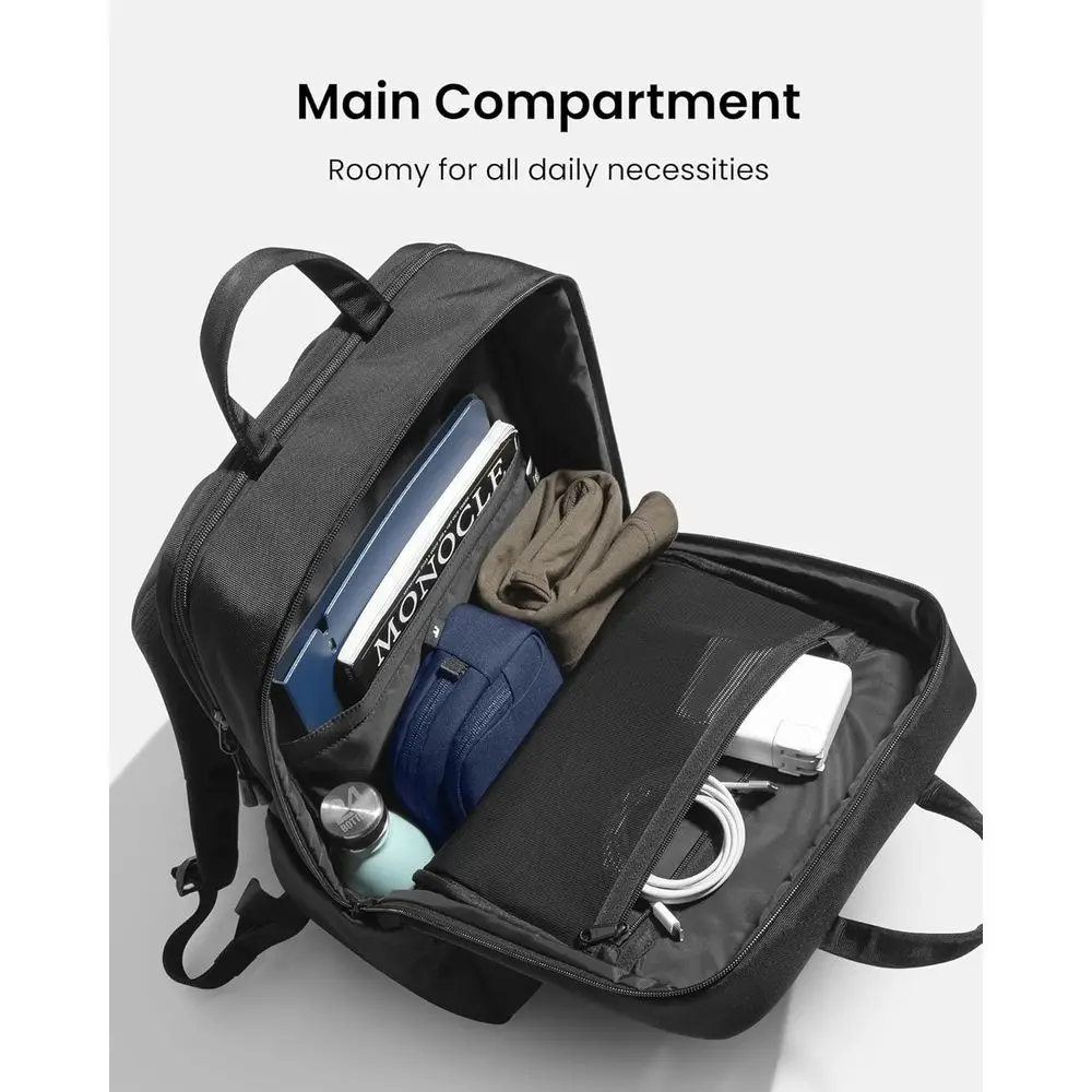حقيبة ظهر للكمبيوتر المحمول، حقيبة للكمبيوتر المحمول للرجال والنساء، حقيبة ظهر يومية للكمبيوتر سعة 24 لتر أو حقيبة ظهر للكمبيوتر المحمول مقاس 16 بوصة، حقيبة يومية للعمل أو التنقل أو الأعمال التجارية، C