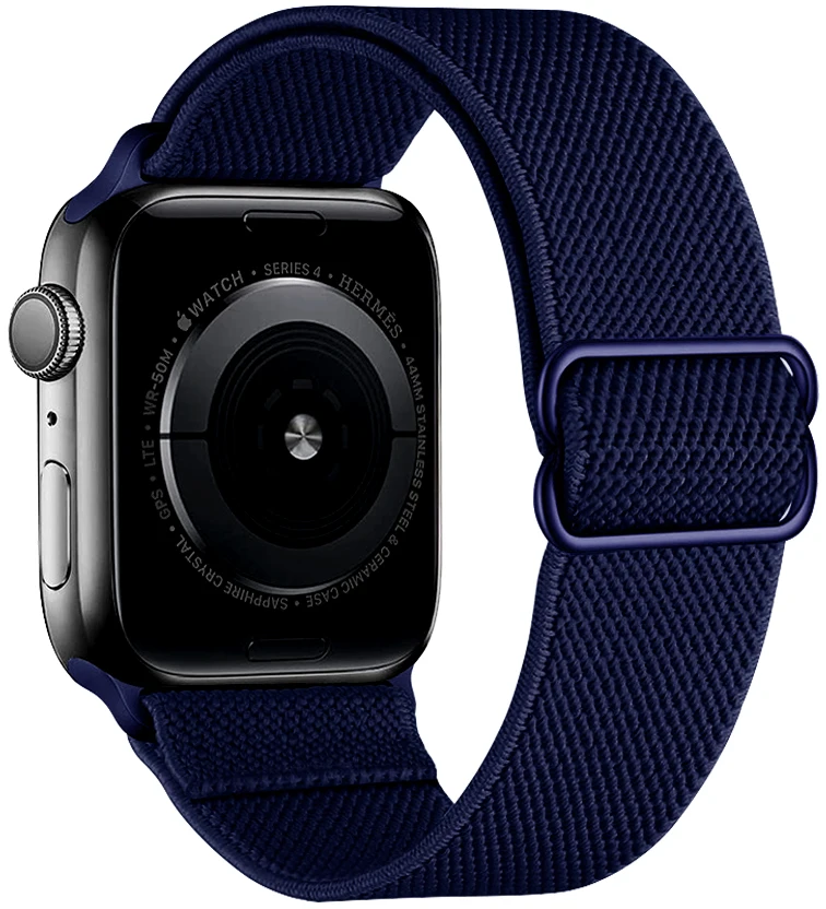 

Ремешок нейлоновый для Apple watch, эластичный регулируемый браслет для iWatch Ultra 8 7 6 5 4 3 SE, 45 мм 41 мм 44 мм 42 мм 40 мм 38 мм