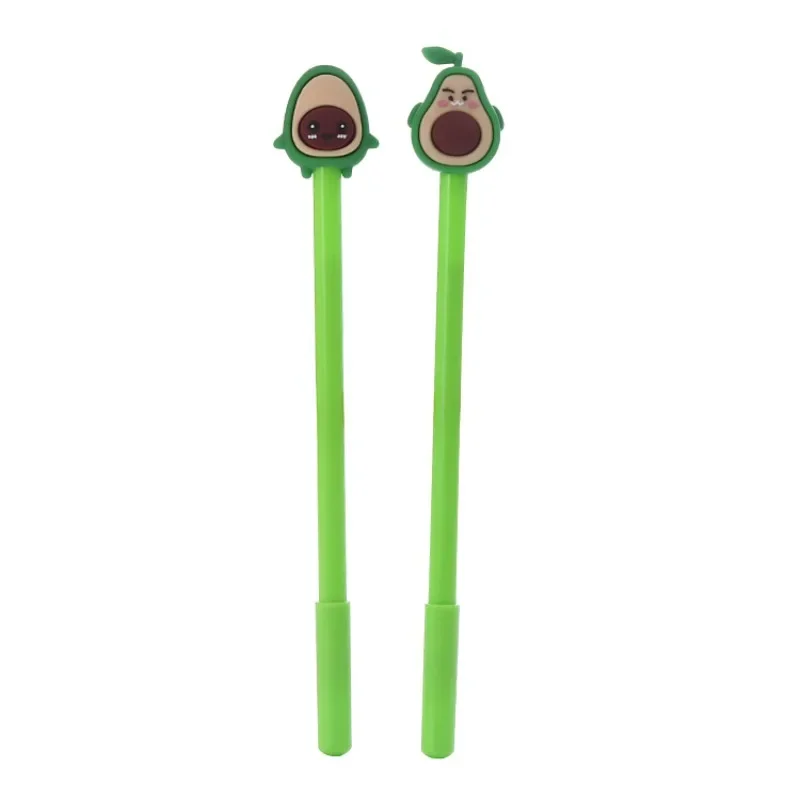 12Pcs creative avocado styling gender-neutral pen, cute student stationery office supplies