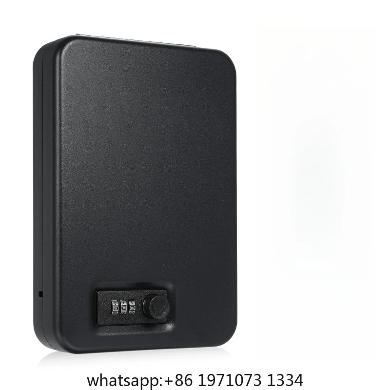 Small Safe Box Portable Travel Lock Storage Cabinet 3-digit Password Case with Security 3Ft Steel Cable  for Passport Jelwery