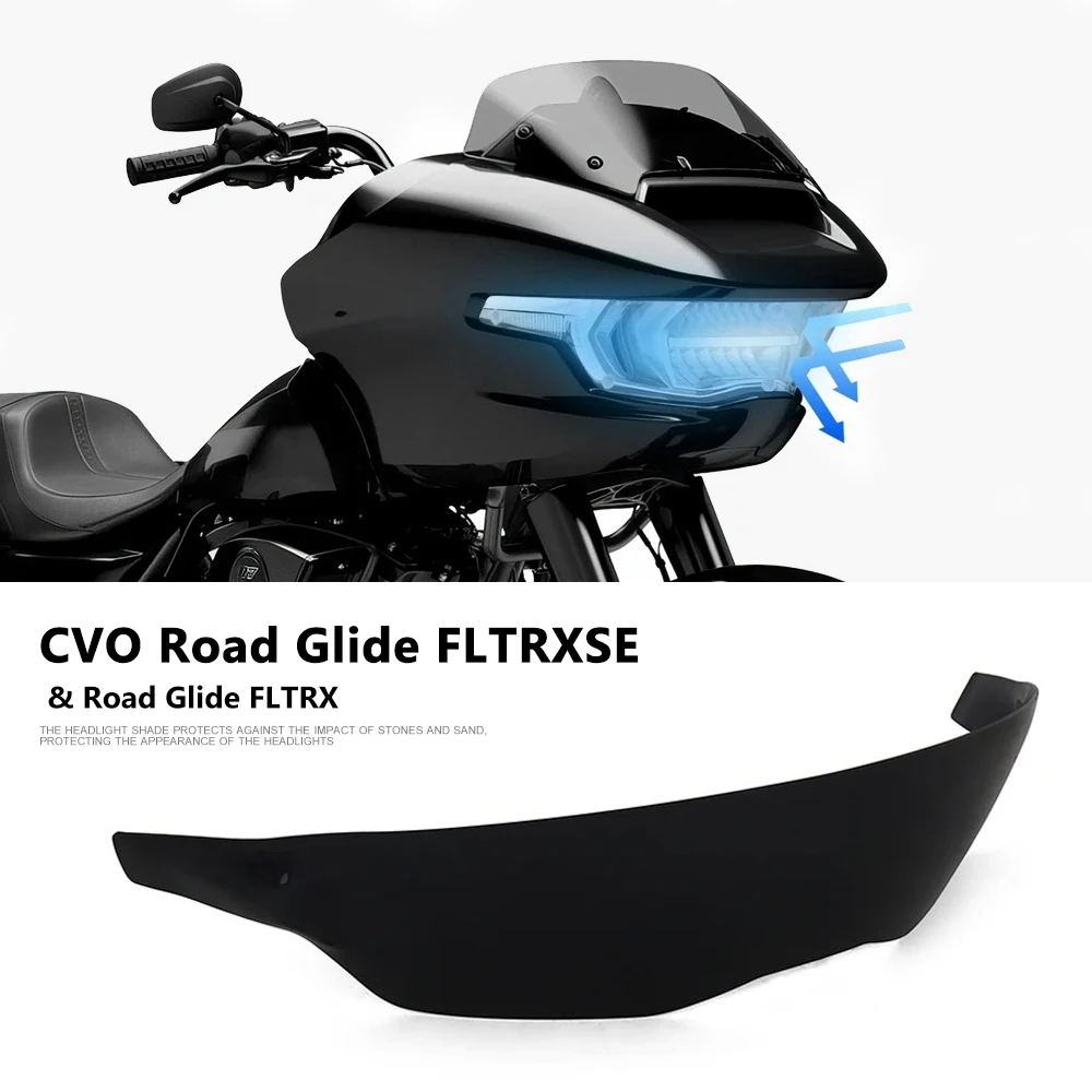 

New Motorcycle Headlamp Protector Guard Fairing Headlight Cover Accessories For CVO Road Glide FLTRXSE ST Road Glide FLTRX 2024