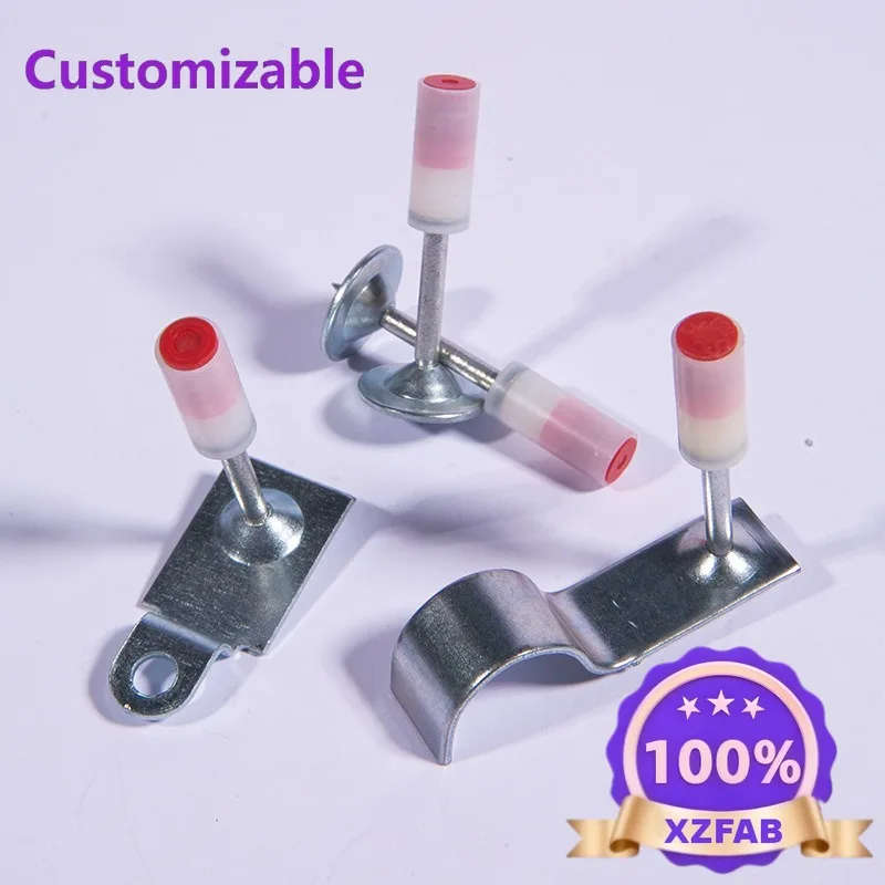 Factory Direct 2026 Mini Fixing Nails Fastener Special Integrated Steel Disc Fire Pipe Clips Hooks Nails for Constructi