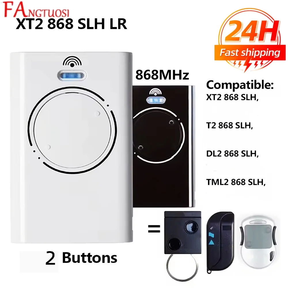 FANGTUOSI 868 XT2 SLH LR Garage DoorRemote Compatible with 868MhzFrequency XT2 868 SLH, XT2 SLH LR