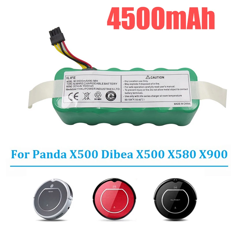 掃除機用CR120充電式バッテリー、掃除機、4500mah、14.4v、panda x500、dibea x500、x580、x900、t322、t321、t320、cr121、cr540