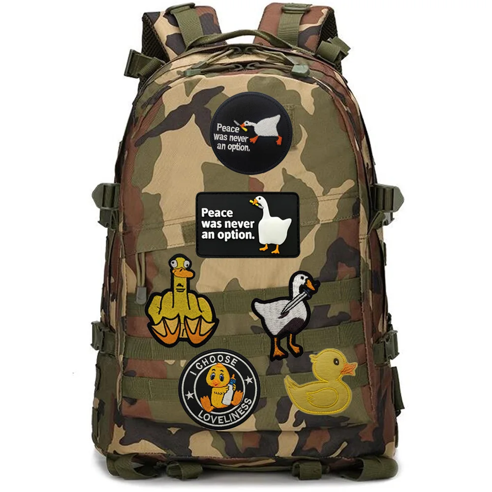 Parche táctico bordado de pato para mochila, goma luminosa - imagen 2