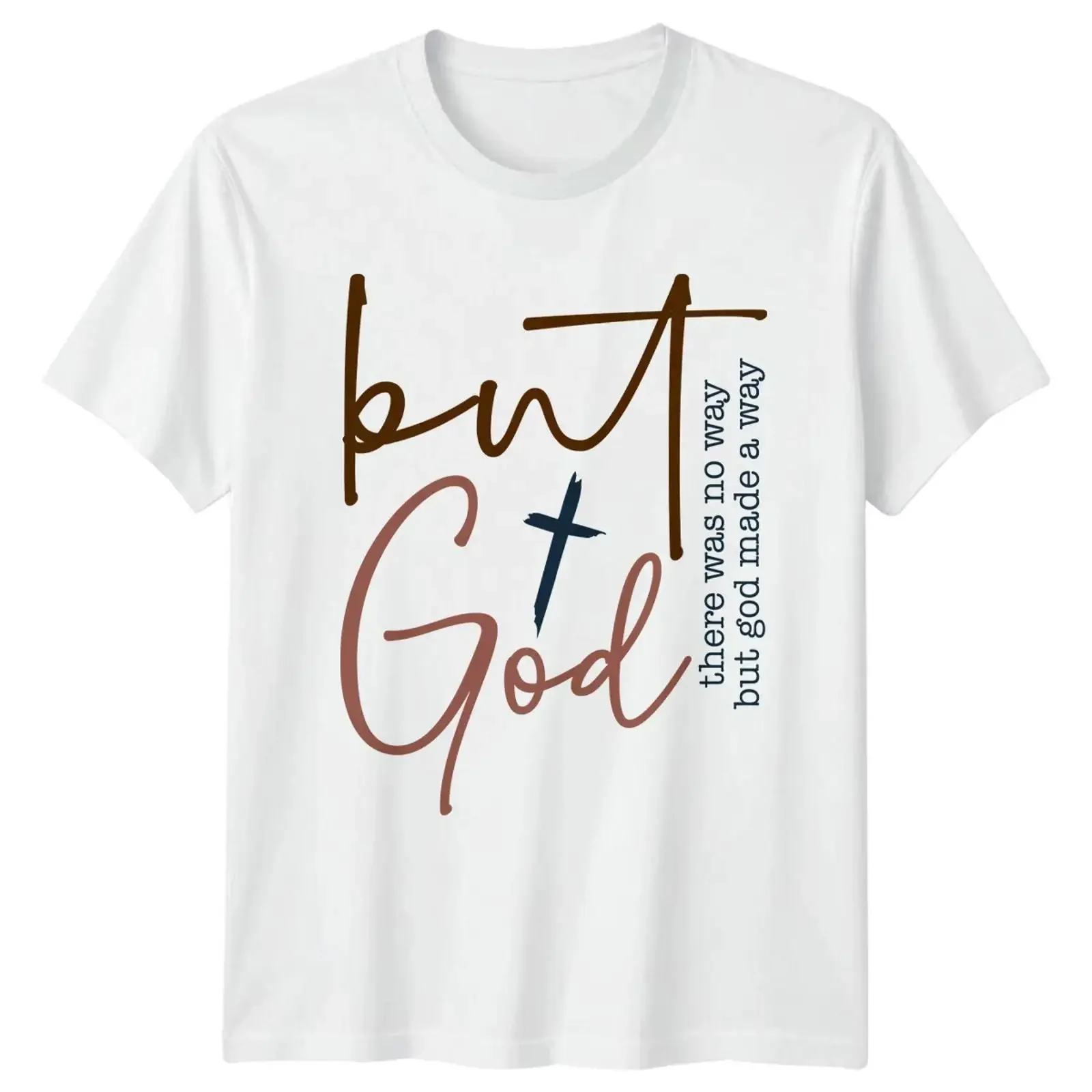 But God Christian Faith T Shirt Bible Verse Religious Image 1 of 4 vintage Washed Versatile Soft designer clothes