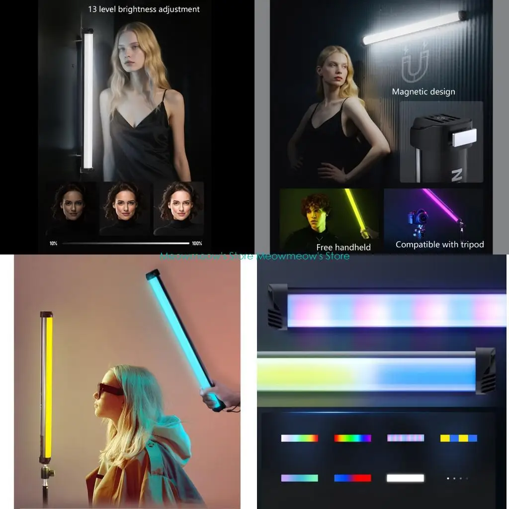 

Ручной светодиодный светильник W91A, многофункциональная легкая рамка для производства видео в реальном времени, потоковое