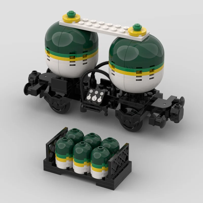 

MOC ORLEN Twin Tank Rail Танкер Универсал, Городские поезда, поезда, наборы детских игрушек, строительные блоки, рождественские подарки