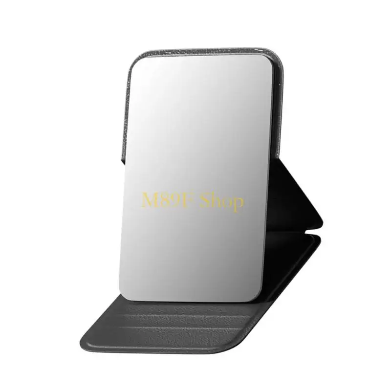 M89F Light Travel Mirror With PU Leather Case For Office Outdoor Makeup