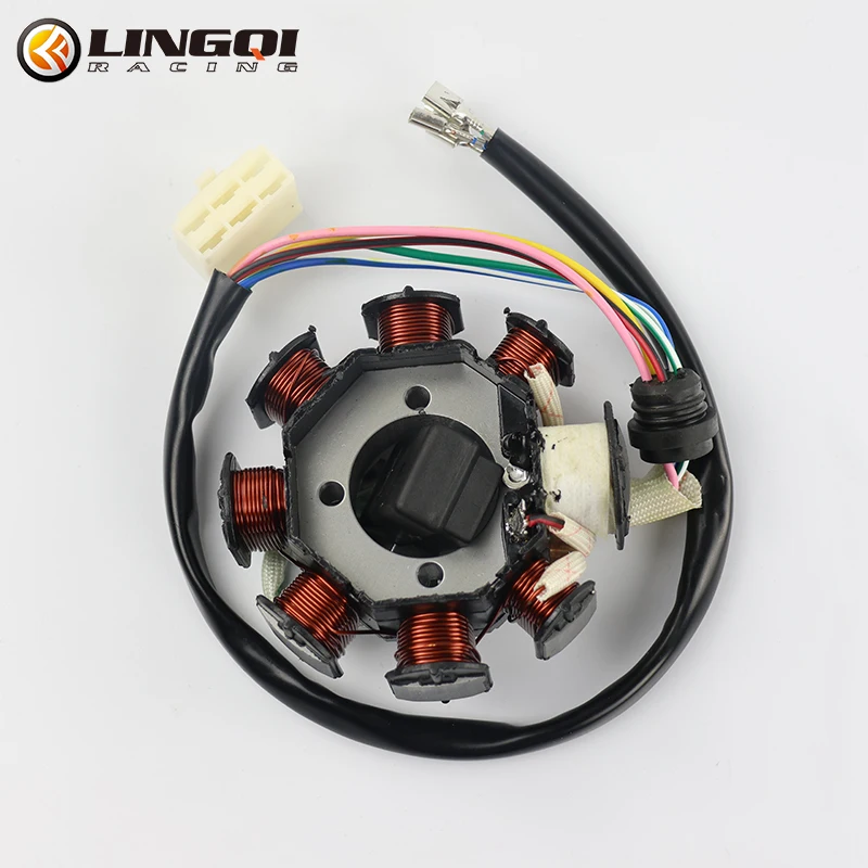 Motorcycle Engine Ignition Starting Coil 8 Pole Coils AC Ignition Magneto Stator For CG125-8 150cc 250cc Motocross ATV Off Road