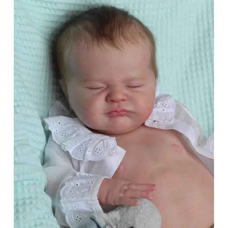 19Inch Reborn Doll Kit Max Limited Edition lifelike soft touch Frech Color Kit with cloth body