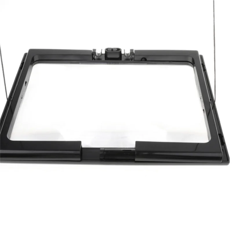 Lupa do czytania, powiększająca całą stronę, optyczna, składana, z soczewką LED, lupa stołowa dla seniorów, do szycia, robótek ręcznych - A42I