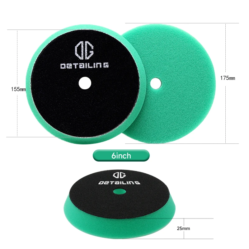 DETAILING Top Quality 155mm Auto Detailing Sponge Buffing Pad  Car Care Foam Polishing Pad Buffer polish Remove Deep Scratch