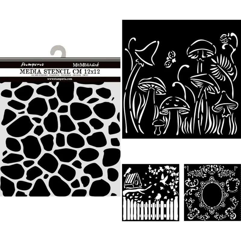 Curved Vines Mushrooms Beautiful Flowers New Arrival 2026 Metal Cutting Stencil Scrap Booking DIY Decoration Craft Embossing