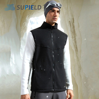 Supield Velvet Warm Vest Far Infrared Thermal Men Jacket Sleeveless Vest Winter Jacket Warm Thick Waistcoat Fashion Fallow Gilet