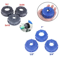 1PC Durable IBC Tank Fittings S60X6 Coarse Threaded Cap 60mm Female Thread To 1/2 
