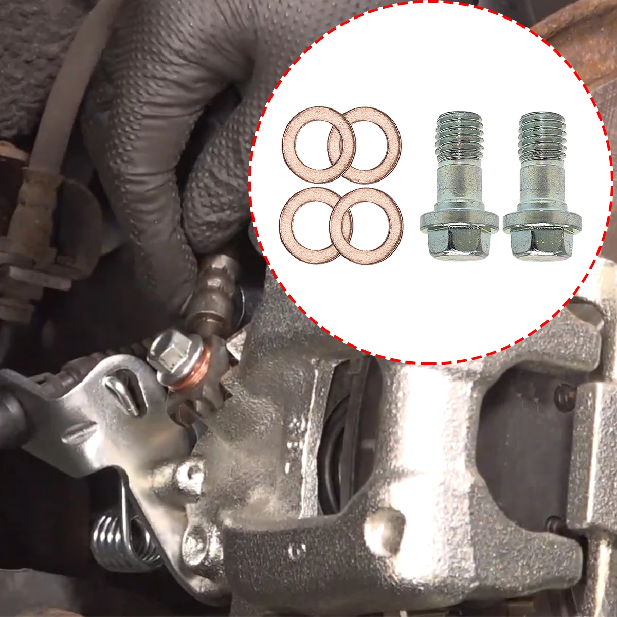 

Caliper Hose Lines Banjo Fittings Bolts For BMW X5 E53 Skoda Fabia MK2 Octavia 1Z Yeti Saab 9-5 Sealing Crush Washers Repair Kit