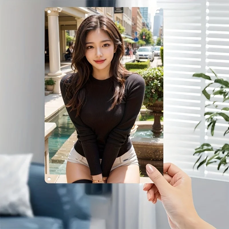 

Korean Beauty-Themed Metal Sign Plate - Korean Woman & Beauty Product Art Poster, Iron Wall Decor For Home, Cafe, Bar - Korean S