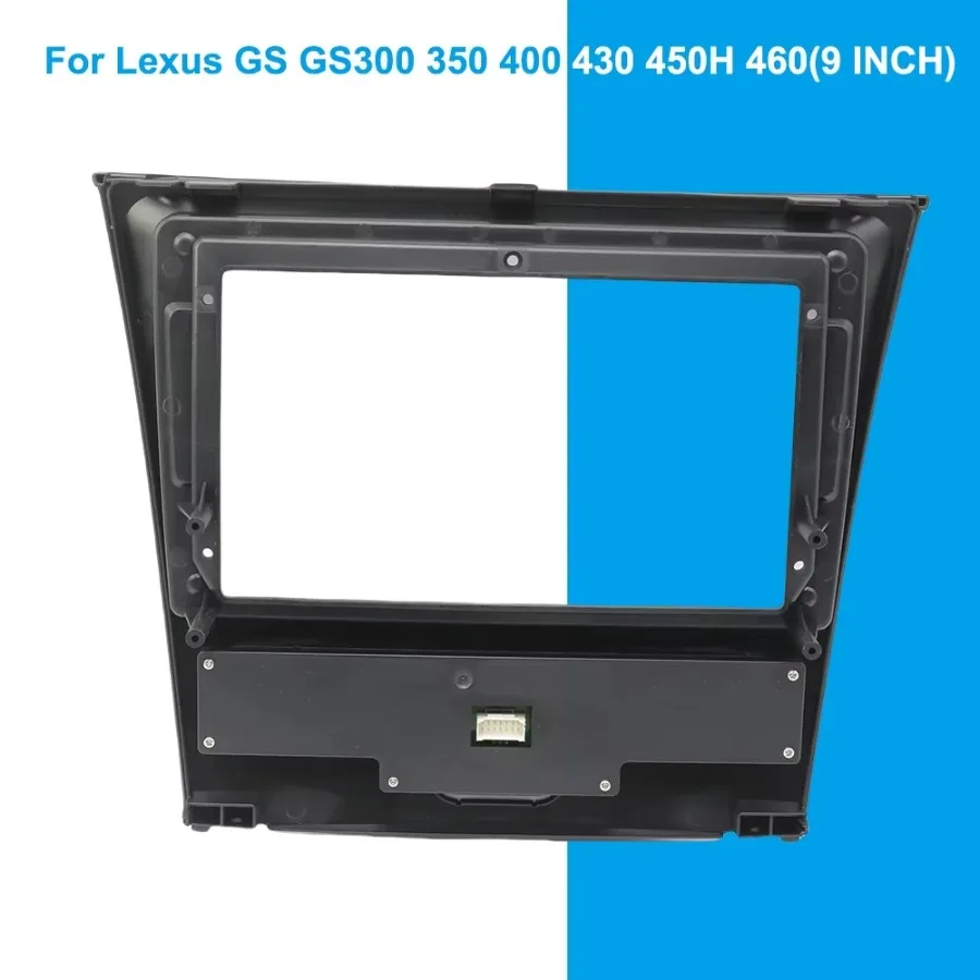 For Lexus GS300 GS350 GS400 GS430 GS450h GS460 9 Inch Car Radio Fascia Frame Dash Panel Kit with Decoder