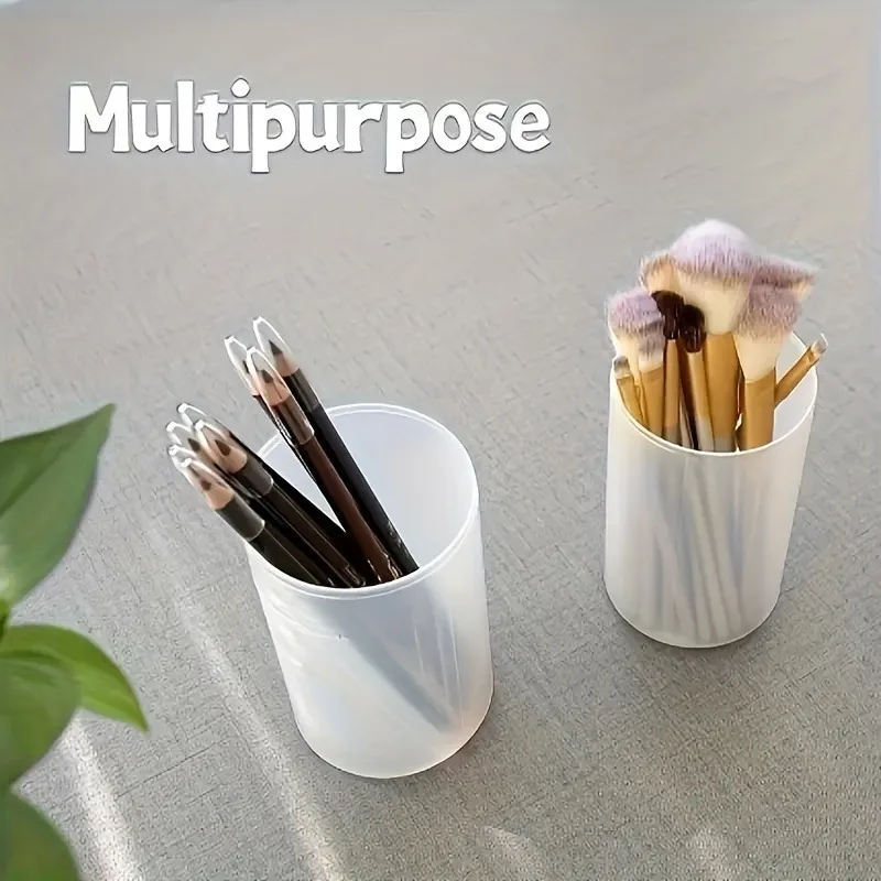5 قطع/1 قطعة حاوية أقلام قابلة للسحب مقاومة للغبار، حامل فرشاة مكياج قابل للتعديل، تخزين اللوازم المكتبية، منظم سفر محمول #5