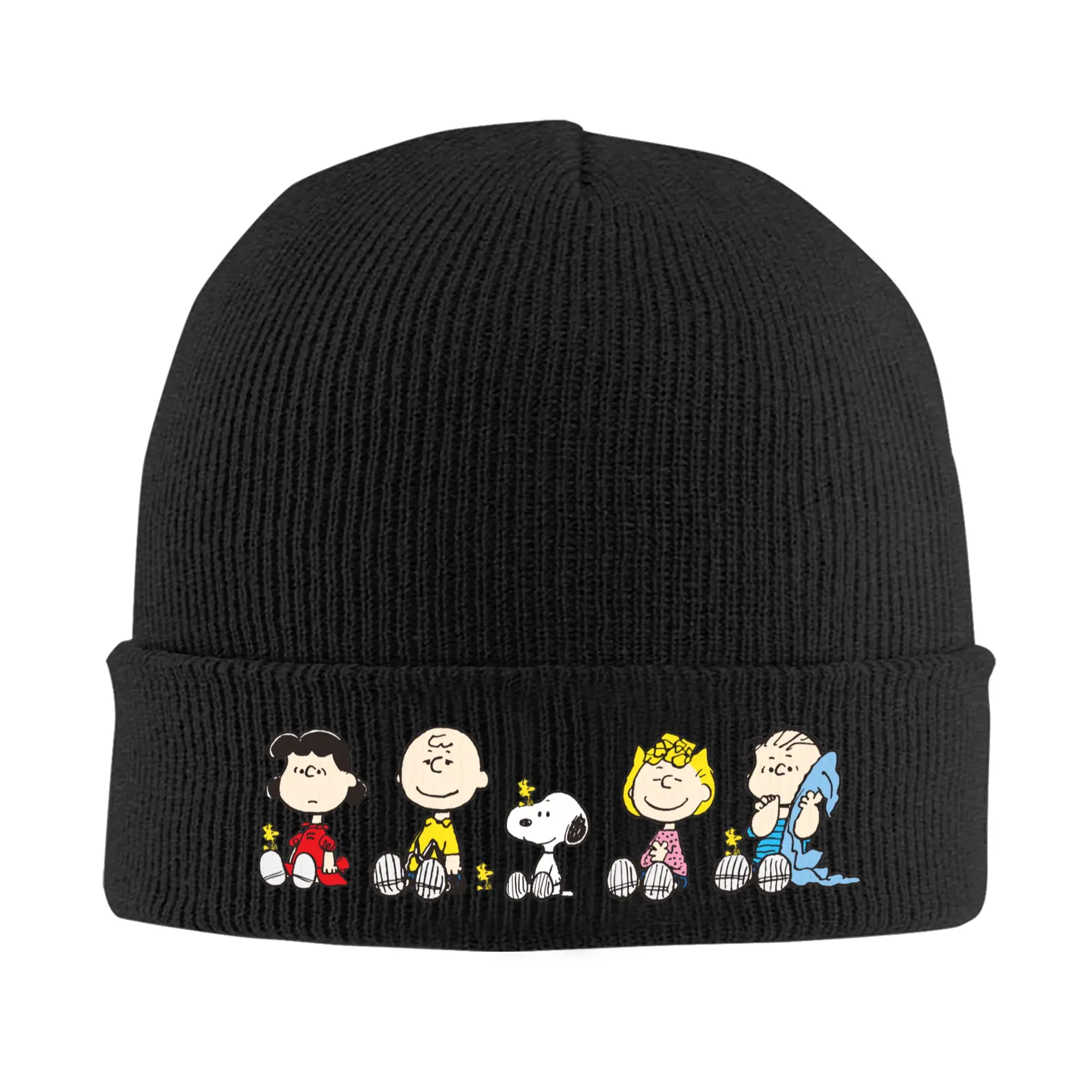 Cartoon Snoopys and Friends Knitted Hat Beanie Winter Hat Warm Unisex New  Caps for Men Women Gifts