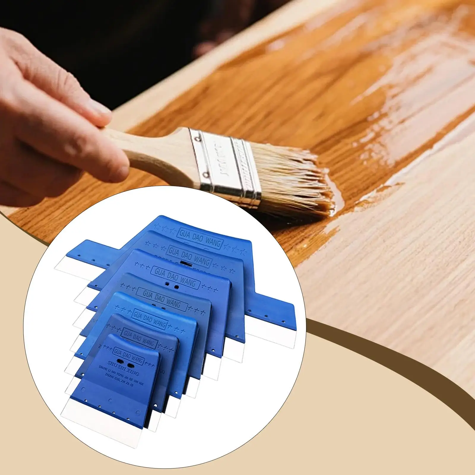 

Car Body Filler Spreader Edge Squeegee Stainless Steel Putty Tool for Vehicle Repair and Painting