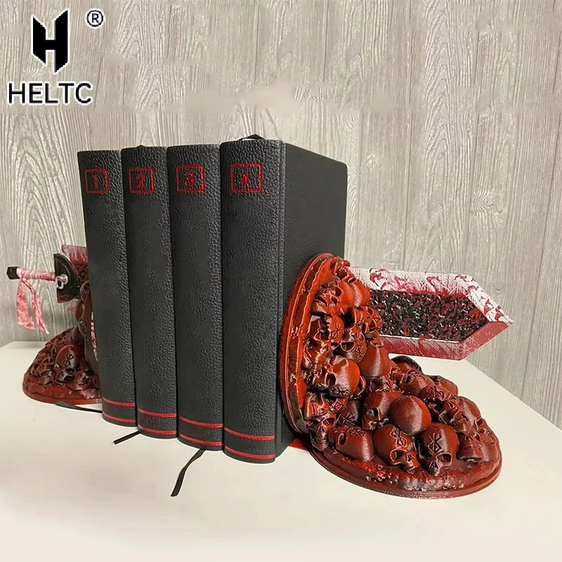 Berserk الدفتين الدفتين زخرفة التنين القتل سكين Bookstop الراتنج عدم الانزلاق مناسبة للقراءة مكتب ديكور المنزل الهدايا