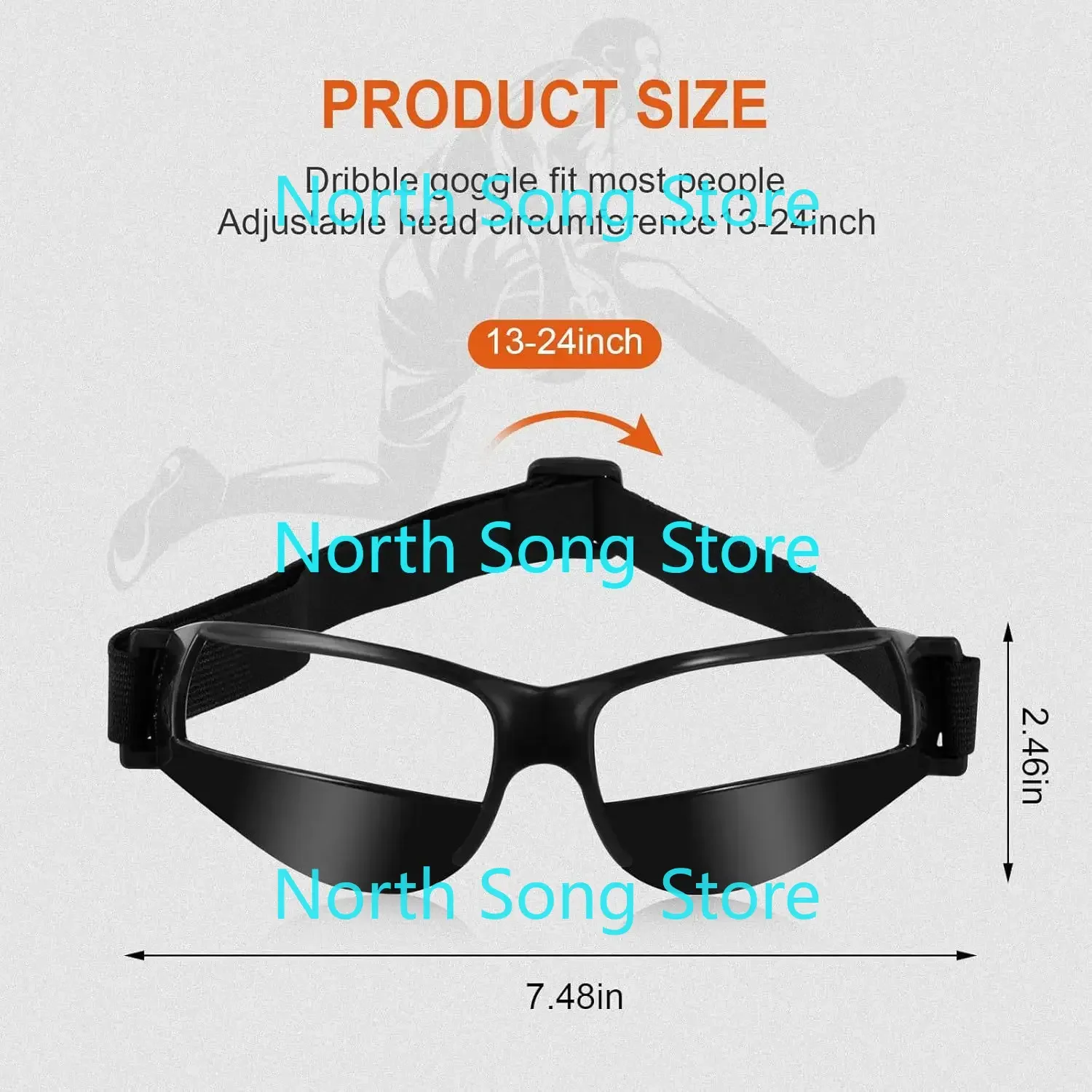 프로페셔널 드리블링 고글, 농구 스포츠 트레이닝 안경, 농구 기술 향상, 인사 인사, 2 개