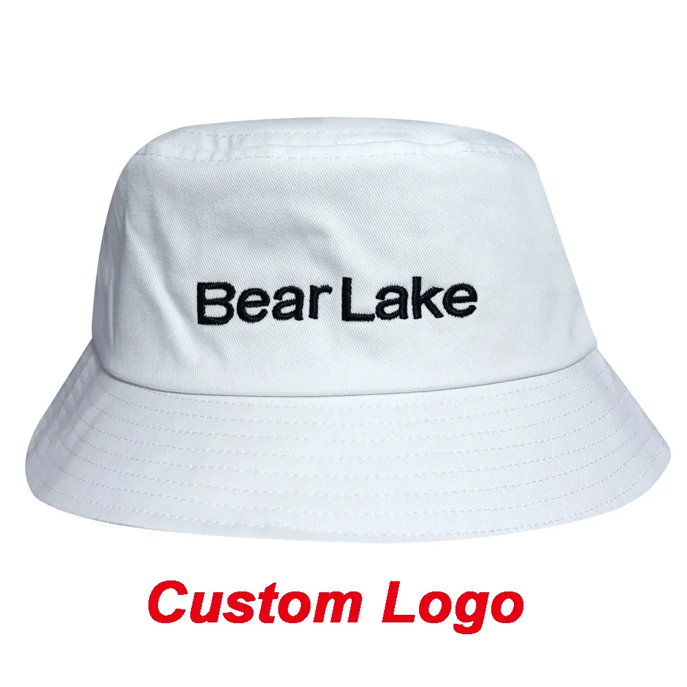 Custom Bucket Cap Fedoras DIY Text OEM Logo Sun-Protective Golf Summer Journey Travel Outdoor Sea Beach Fishing Fishmen Hat