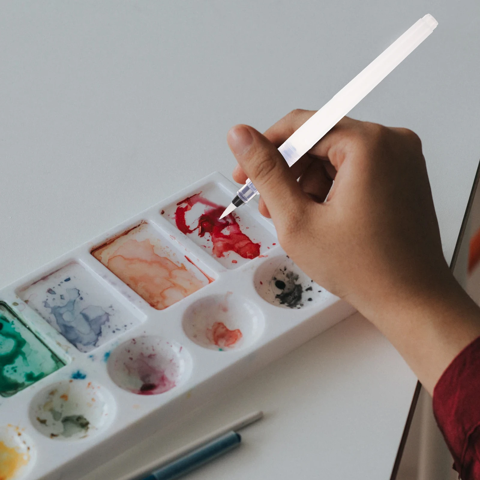 

1Set 6 Professional Watercolor Brush Pen Simple Student Paintbrushes for Painting Drawing Gifts Water Brush Pens