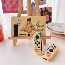 Cute Banana Pattern Protective Case For Nintendo Switch Oled Soft tpu Protector Cover For Men Switch NS Game Console Accessories