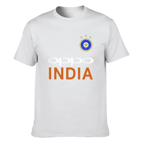 Cricket India Jersey Style Cricket New Oppo Fans Supporter Mens T shirt