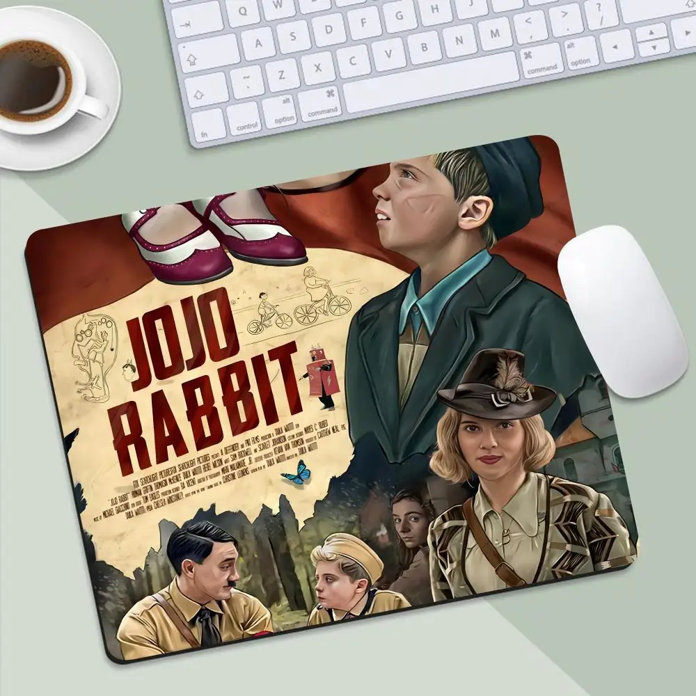 j-Jojo Rabbits Mouse Pad Non-Slip Mouse Mat Laptop Gaming PC Black Computer For Pad Mouse Rubber