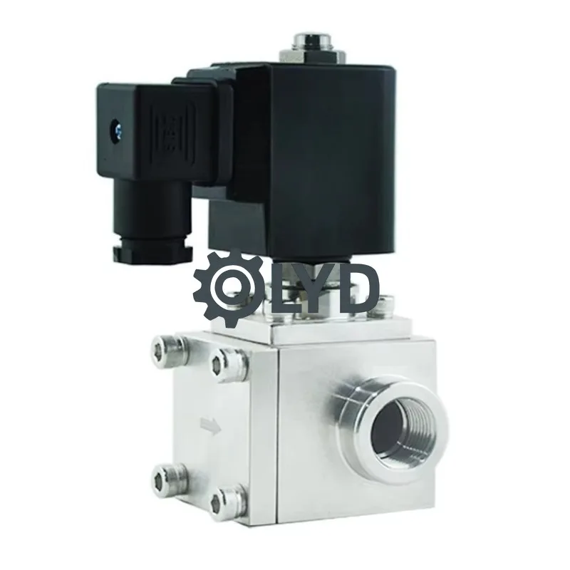 High-pressure Solenoid Pressure-resistant Normally Closed Stainless Steel Threaded Gas and Liquid Solenoid Control Valve