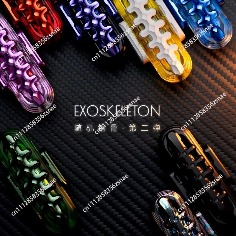 EDC steel bone decompression toy associated bone compound push card black technology metal decompression tide play toy