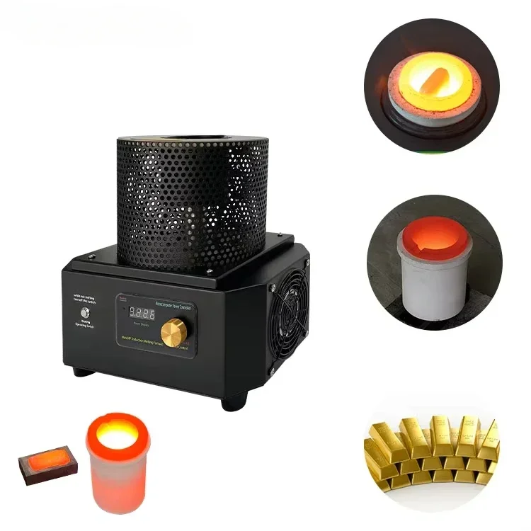 

# Машина Schmelz Tragbarer Induction Schmelzofen zum Schmelzen von Edelmetall Gold Silber Kupfer Stahl Schmuck ofen