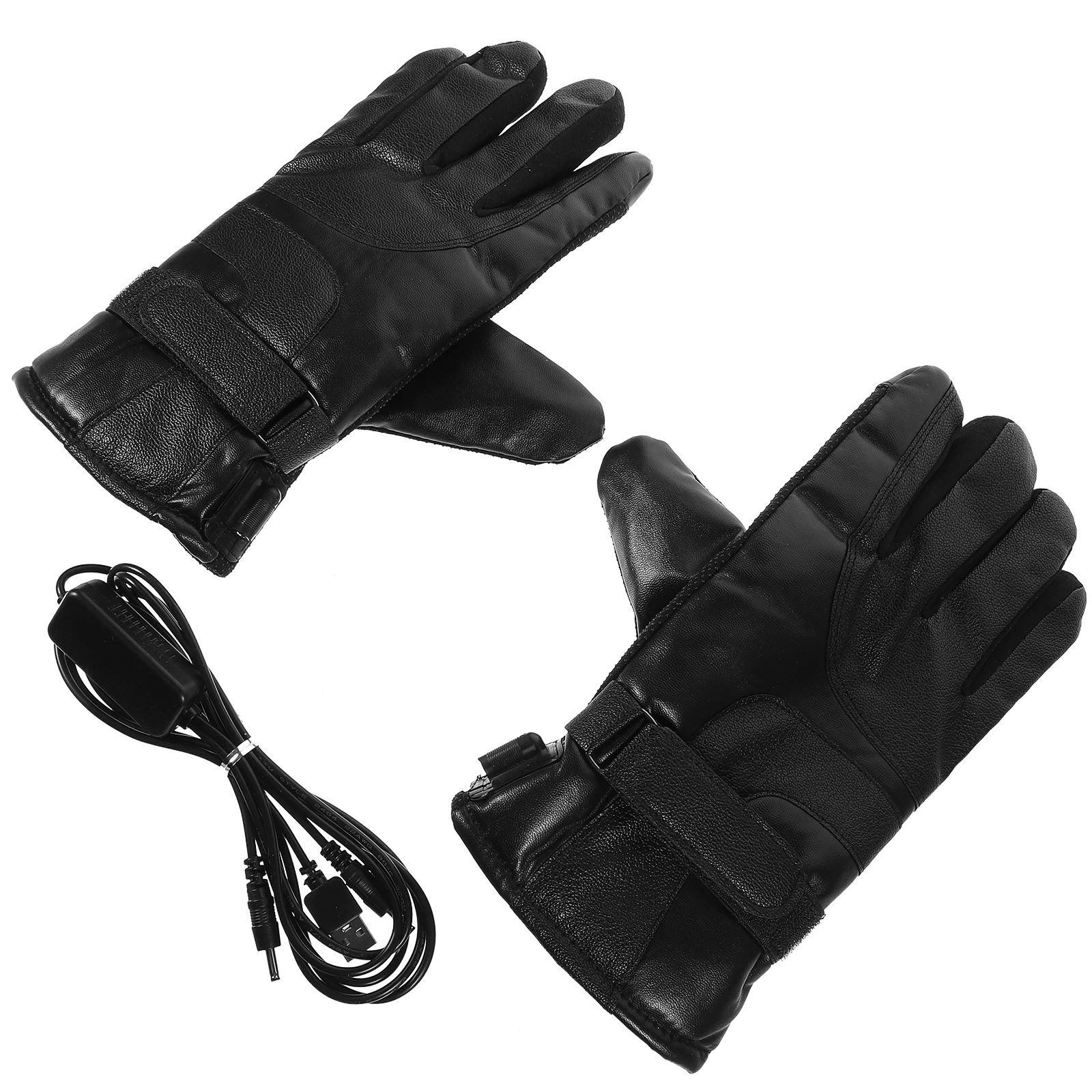 

Heated Gloves USB Powered Riding Windproof Electric Heating Outdoor Cycling Gloves for Motorcycle Ski Lightweight