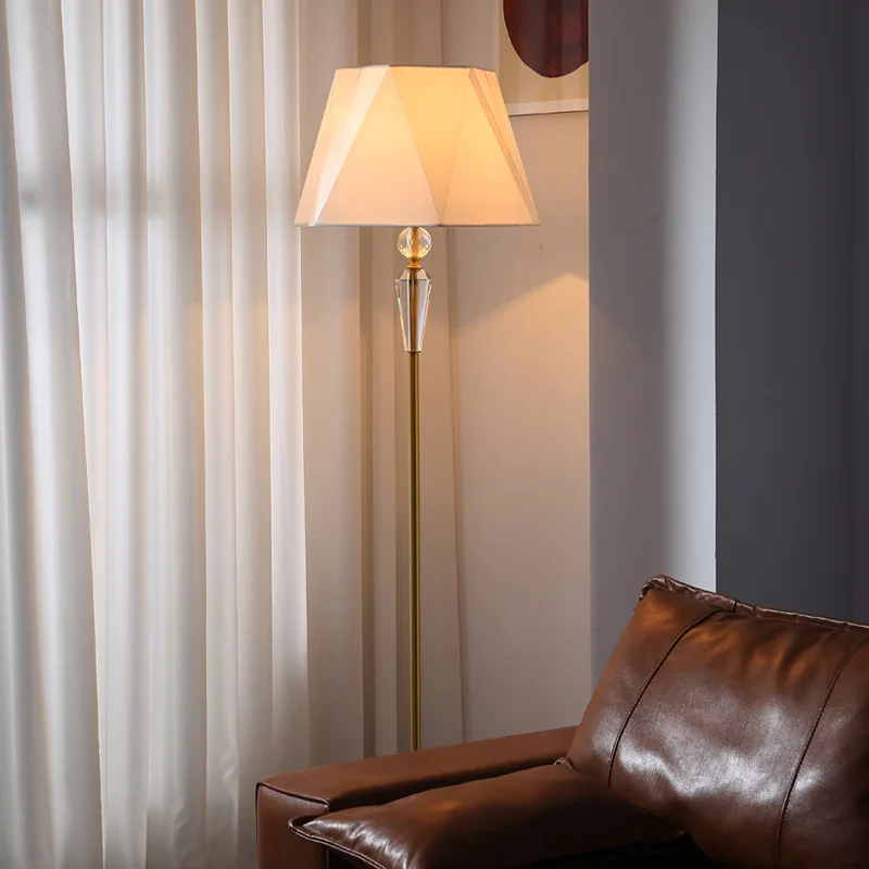 

All-copper light luxury floor lamp ambient light living room study bedroom reading floor lamp