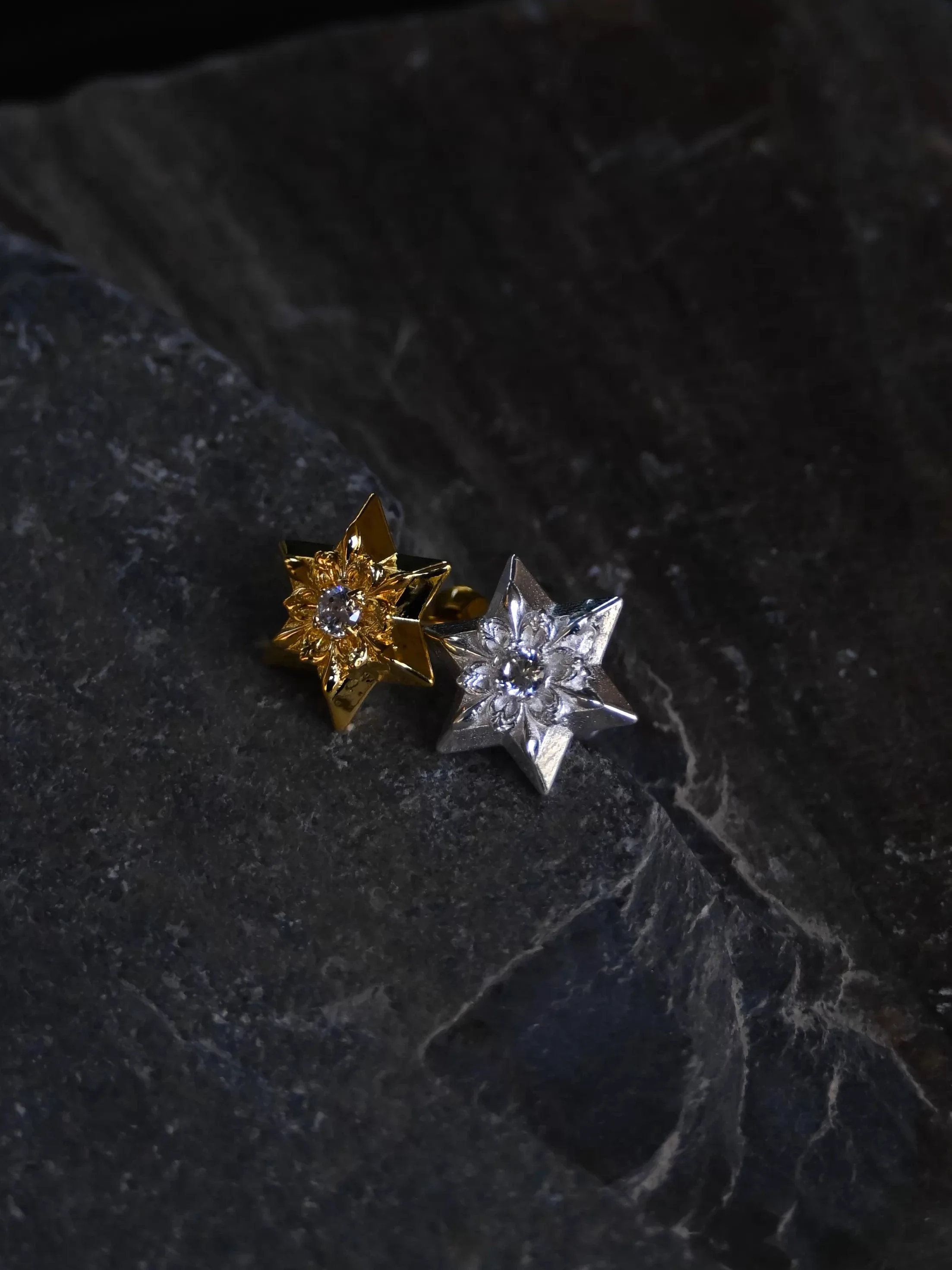 

Ree Counter 925 Silver Earrings Star Fragments Falling Star Rays Zirconia Shape Luxury Fashion Jewelry
