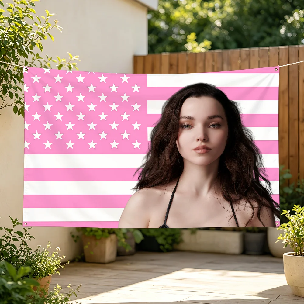 Actor Dove Cameron Flag Tapestries For Classroom Dormitory Camping Picnic Party Cheering Home Indoor Outdoor Decor