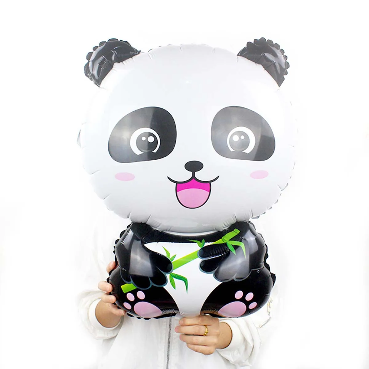 

10 Pcs Emulsion Giant Panda Balloon Zoo Animal Foil Balloons Party Decorations Birthday