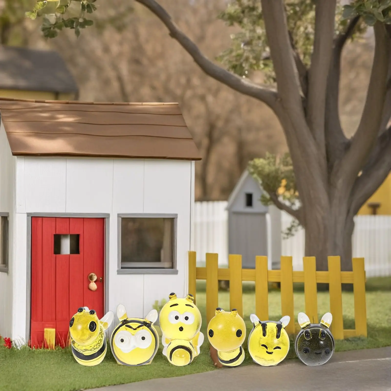 6 pezzi micro resina api fata accessori da giardino artigianali piccole api insetti giocattoli decorazioni fai da te mini figurine ornamenti paesaggistici