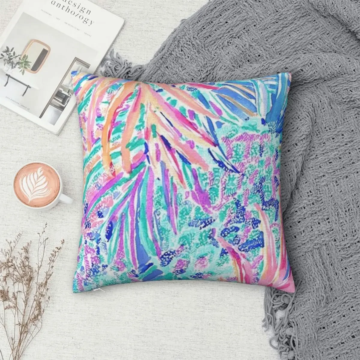 

Lily Pulitzer Pillowcase Polyester Pillows Cover Cushion Comfort Throw Pillow Sofa Decorative Cushions Used for Home Living Room