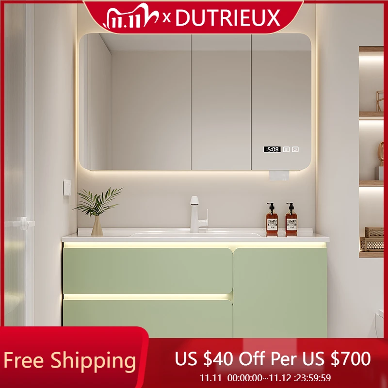 

Sink Simple Bathroom Cabinet Mirror Drawers Storage Desgin Bathroom Cabinet Partitions Display Archivadores Trendy Furniture