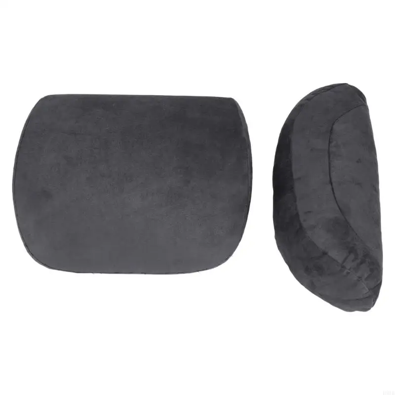 2-Piece Vehicle Pillow Set for 3 Y S X with Separate Neck and Lumbar Pieces, Padded Structure and Fabric Outer Surfaces for H9EE