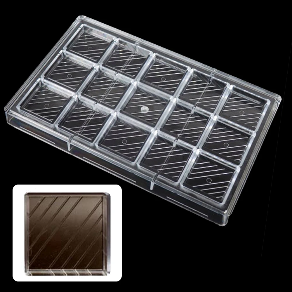 Chocolate Mold Polycarbonate Candy Bonbons Nuggets Confectionery Baker Pans Trays Baking Pastry Tools Mould