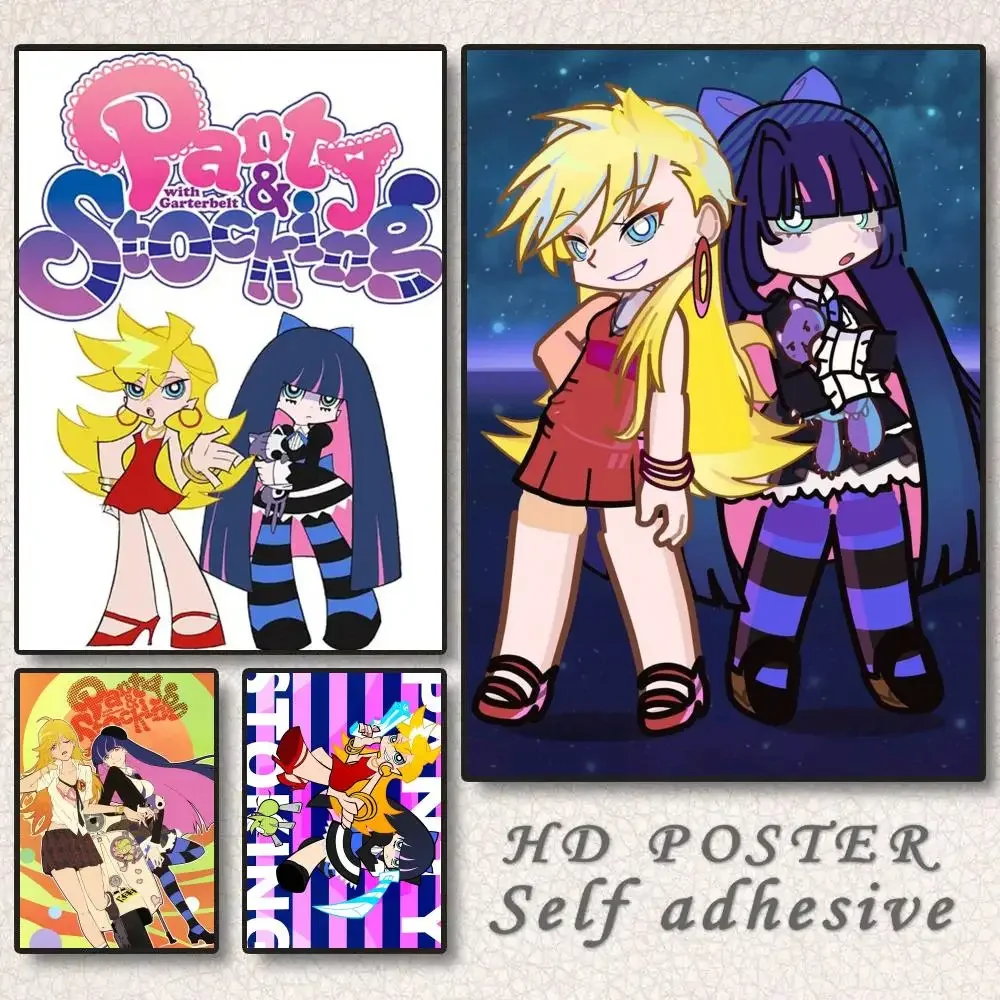 Cartoon P-Panty & Stocking with Garterbelt Wall Art Sticker Mural Photo Print Decorative  for Living Room Home Decor
