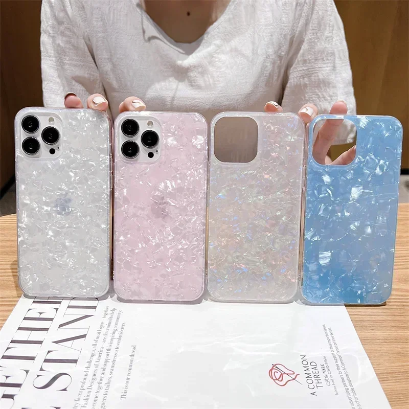 Bling Cute Glitter Marble Phone Case For iphone 16 15 14 13 12 Mini 11 Pro X XR XS Max Plus Silicone Soft TPU Back Cover