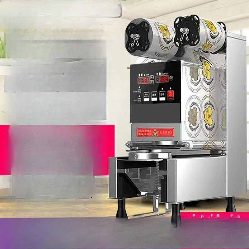 

Commercial sealing machine Automatic hot and cold drink breakfast soy milk porridge milk tea shop Intelligent automatic plastic